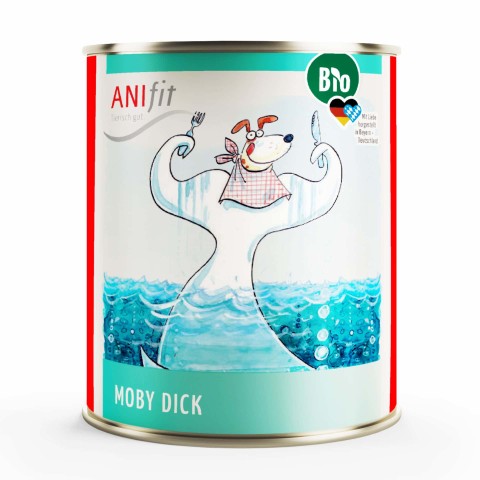 Hund Hundefutter Nassfutter BIO Moby Dick 800g 6 Stück -1- Anifit