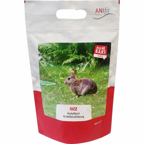 Cat Dog Accessories B.A.R.F. Easy Barf Rabbit (Hase) 300g 1 Piece -1- Anifit