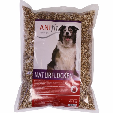 Dog Accessories B.A.R.F. Flakes Basic flakes (Naturflocke) 1 kg 1 Piece -1- Anifit